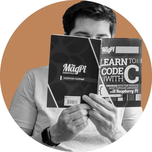 man reading a good book